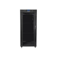 LANBERG FF01-8037-12BL 19" szabadon álló rack 37U 800x1000 üvegajtó LCD fekete