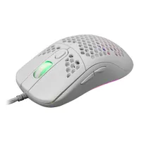 White Shark WS GM-5007W Galahad 6400 dpi fehér rgb háttérvilágítás gumírozott felület usb 2.0 1,8 m 6 gombos #8