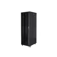LANBERG FF01-8842-12B 19" 42U álló szekrény 800x800x2047 mm fekete üvegajtó #2