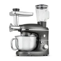 Berlinger Haus BH/9533 konyhai robotgép antracit 1500 W 7 l keverőtál, dagasztó, habverő, húsdaráló, bolygóforgatás, mixer, 6 fokozat