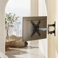 SBOX LCD-223-2 13"-43" dönthető, forgatható, VESA 75x75-200x200, max terhelhetőség 20 kg, fekete acél, kábelrendező #6