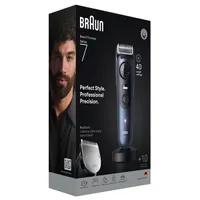 Braun 10AS490181 BT 7540 szakállvágó 40 hosszbeállítás 0,5-20 mm Precíziós vágó Li-ion akku 120 perc üzemidő 90 perc töltés vízálló