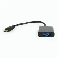 GEMBIRD A-HDMI-VGA-04 HDMI 1.4 VGA adapter fekete 15 cm