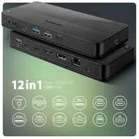AXAGON HMC-U4 USB4 dokkoló 6 db USB-C és USB-A HDMI 1 DisplayPort 1 SD; Micro SD 3,5 mm jack #2