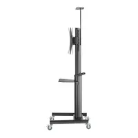 SBOX FS-446-2 mobil tv-állvány fekete 37"-70" vesa 600x400 70 kg 1200-1600 mm billenthető 5° kábelrendező #4
