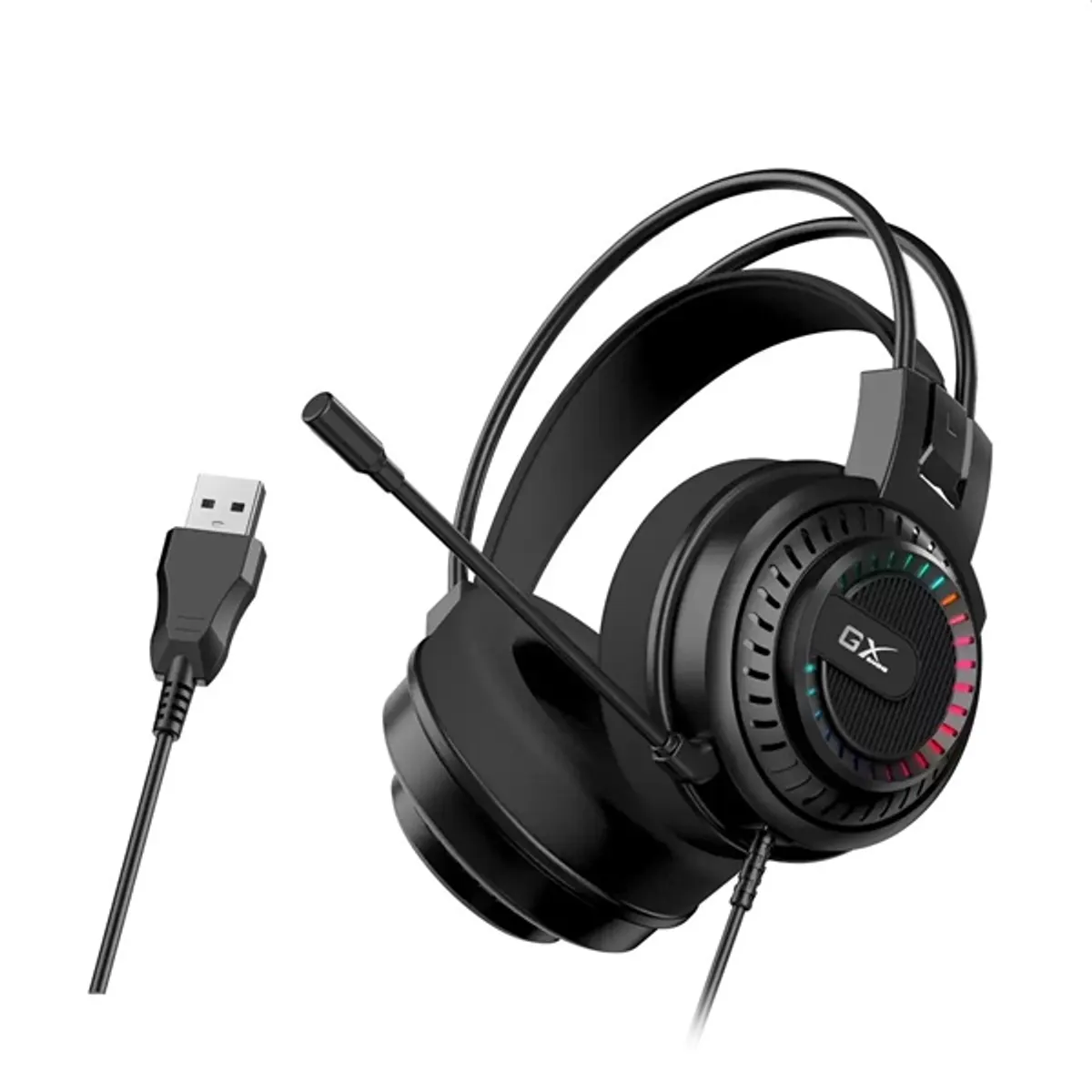 Genius 31710035400 HS-GX570U fekete gamer headset USB balos mikrofon 50 mm hangszóró 32 ohm 112 dB 20-20000 Hz 180 cm PCNotebookKonzol #2