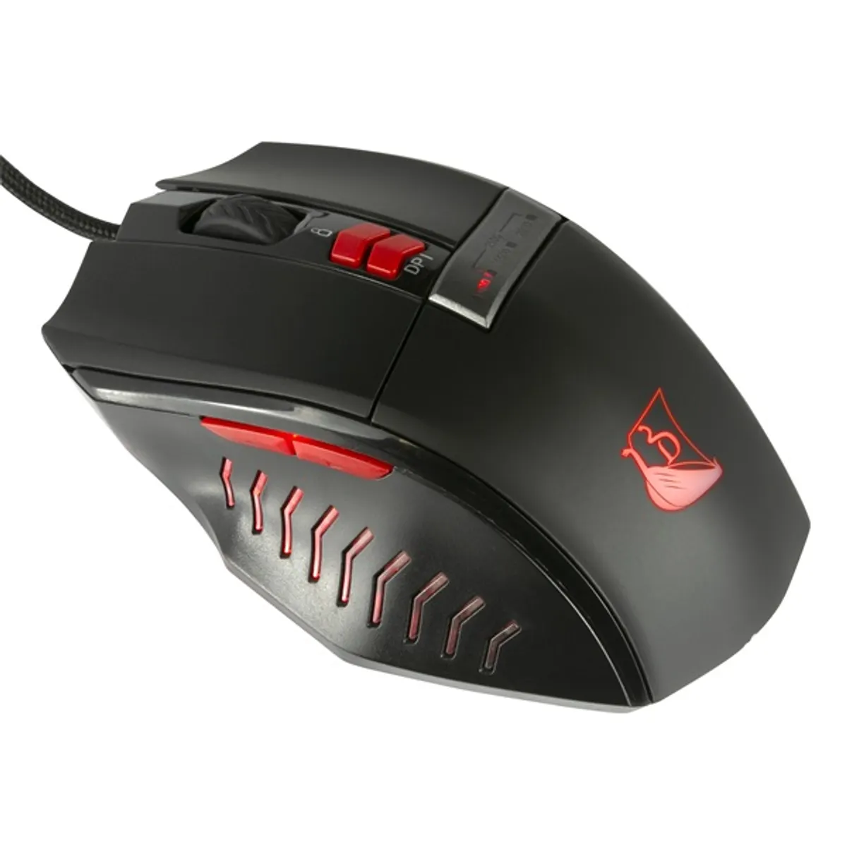 Drakkar KX-GMD-M20E-PC Runemaster evo usb vezetékes 6 gomb 180 cm 2500 dpi fekete #2