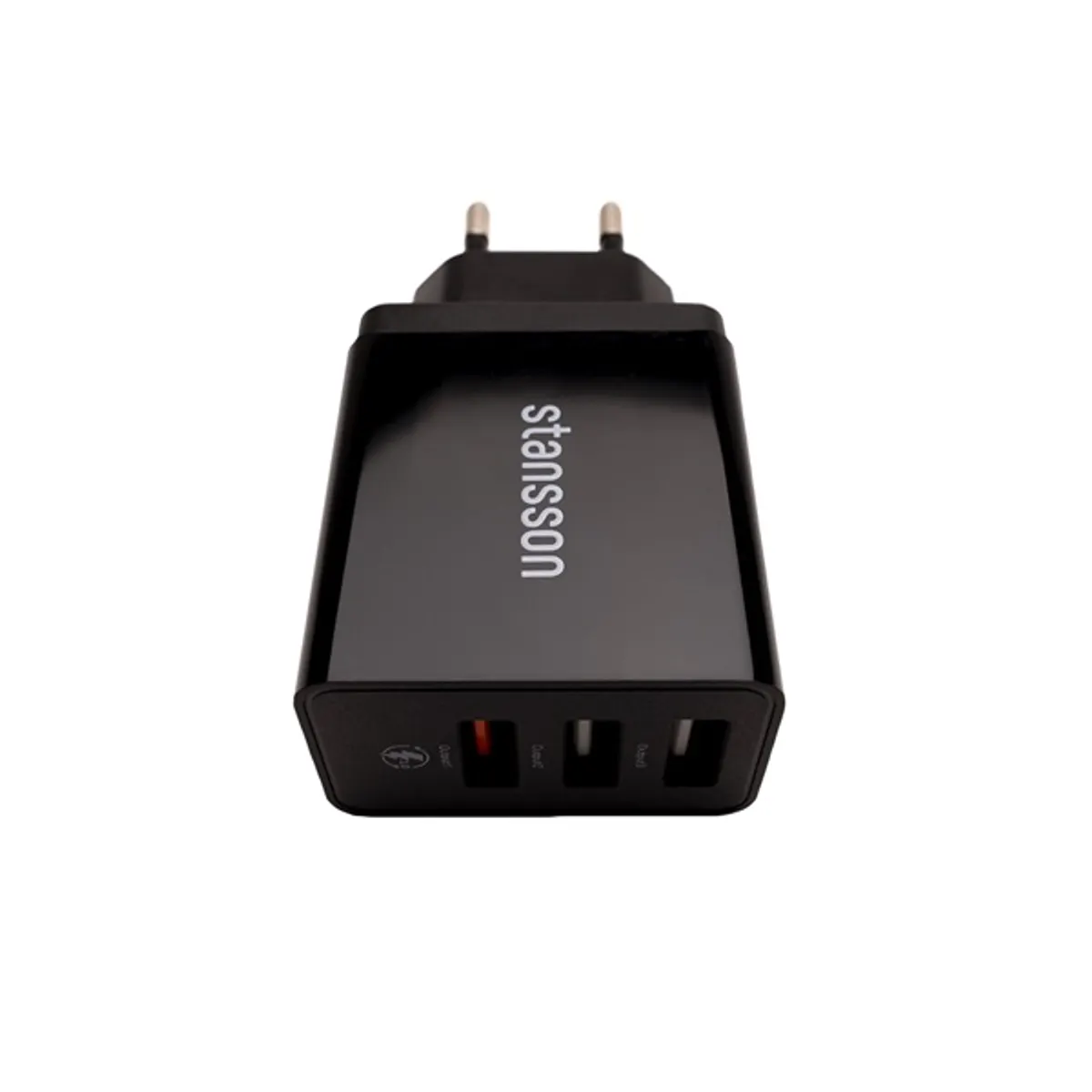 Stansson CH-300-BL Hálózati gyorstöltő 30W USB 2.0 3x 5V-9V-12V 2,4A univerzális fekete #2