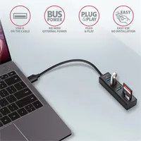 Axagon HMA-CR3A 3-portos USB 3.2 Gen 1 hub SD/microSD olvasóval #4