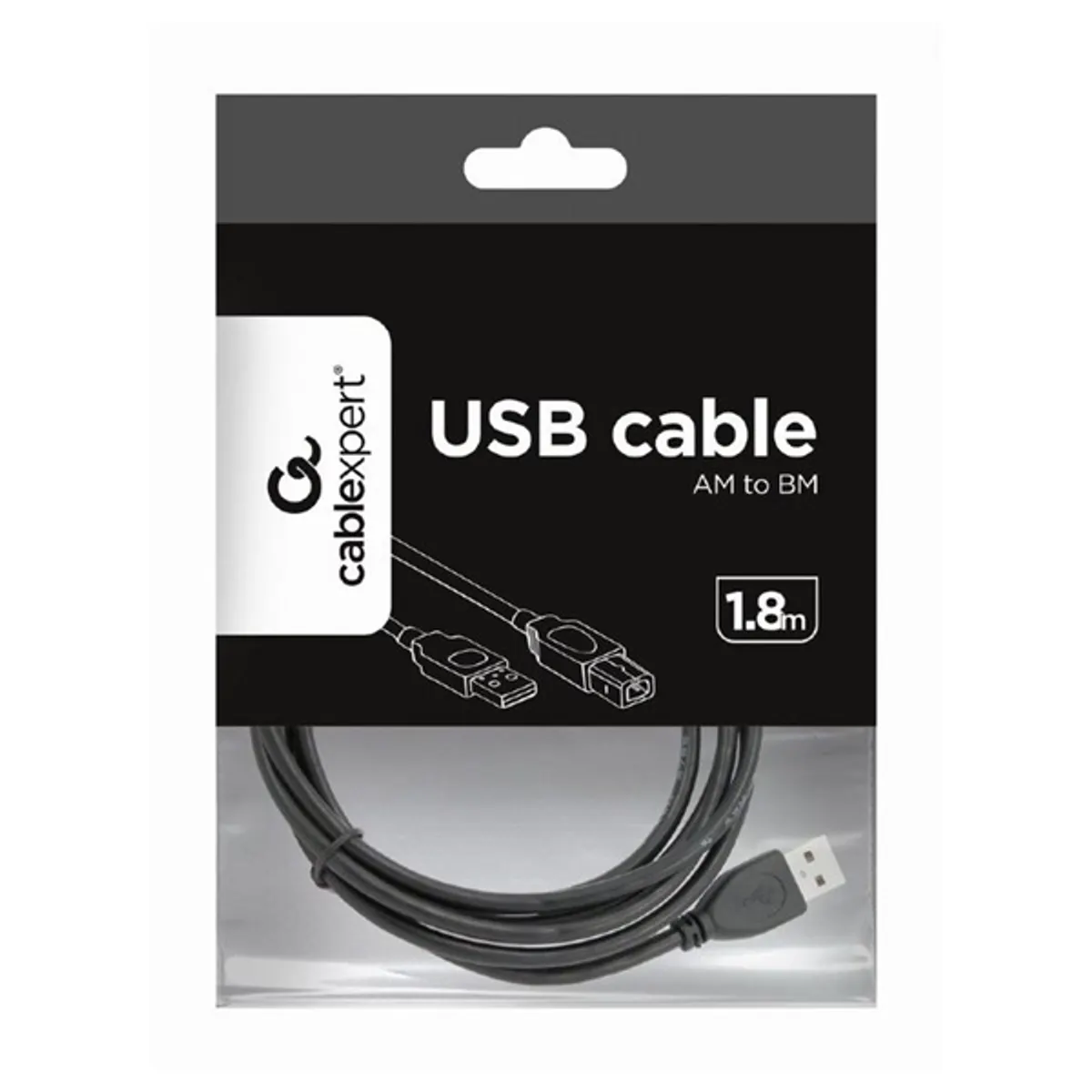 Gembird CCP-USB2-AMBM-6 USB A-B adatkábel USB 2.0 1,8 m fekete #3