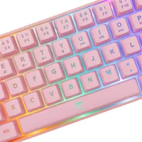 White Shark WS GK-2201P-US Ronin rózsaszín 68-billentyűs membrán USB 2.0 RGB hátvilágítás 1,5 m US kiosztás #2
