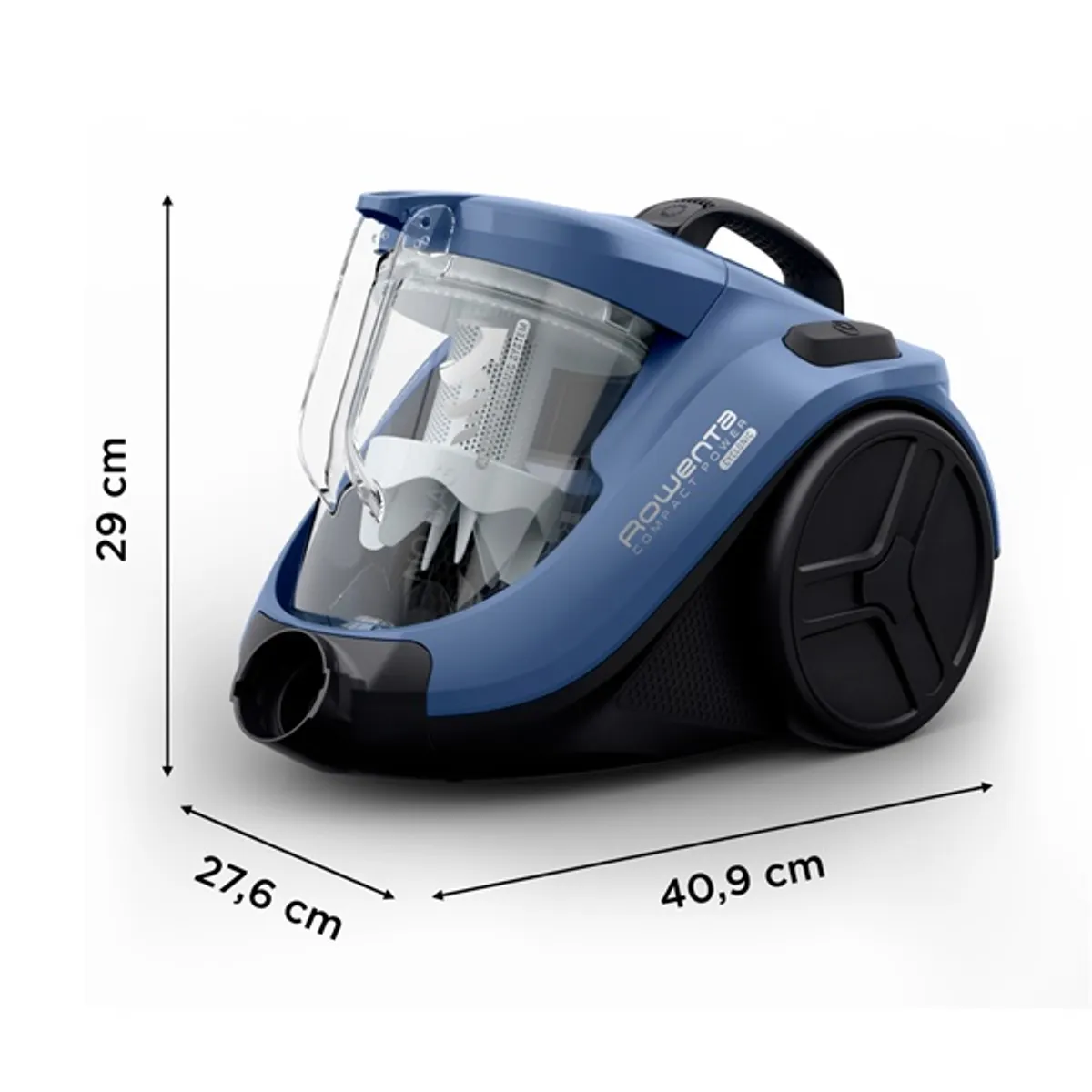 Rowenta 2211401339 Compact Power Cyclonic kék-fekete 750 W 1,5 l tartály 620 cm kábel 8,8 m hatótávolság 79 dB porzsáknélküli ciklon #4