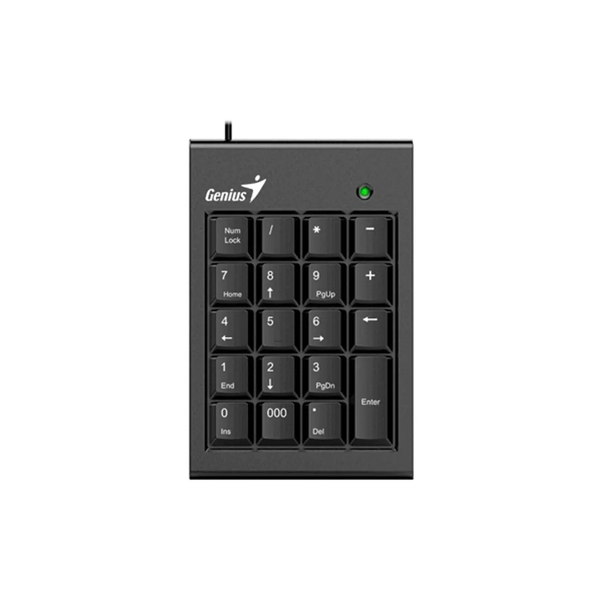Genius 31300015400 Numpad 100 Slim USB vezetékes fekete 140 cm kábel membrán ergonómikus #2