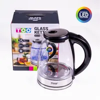 TOO KE-810 üveg vízforraló 1,8 L 1800 W automatikus kikapcsolás 360 fokban elforgatható talp vízkő szűrő vízszintjelző #2