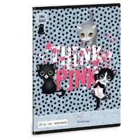 ARS UNA 53632852 Think-Pink 23 a5 32 oldalas kockás mintás füzet