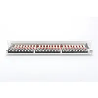 DIGITUS DN-91624S-EA patch panel 24 port 1U 19" CAT6A árnyékolt szürke #4