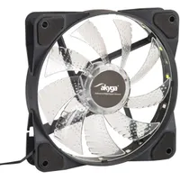 Akyga AW-12D-LED 120 mm Rainbow LED 12V 1100 RPM 23 dB Molex 30 cm