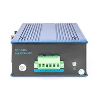 DIGITUS DN-650106 Ipari 8-portos Fast Ethernet Switch Fém Fekete-kék DIN-sínre és falra szerelhető #2