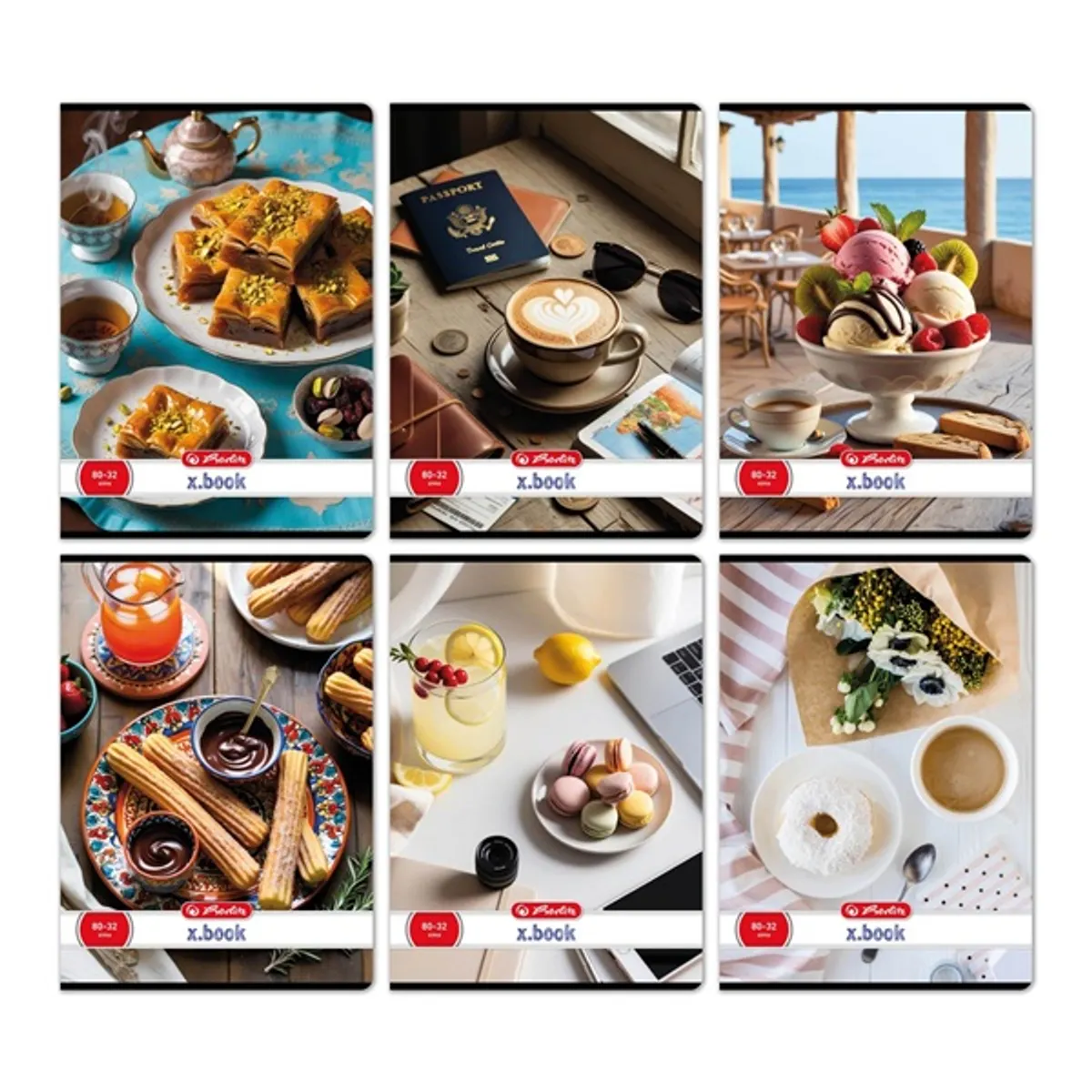 Herlitz 400200691 Taste the Globe A4 32 sima füzet #1