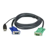 ATEN 2L-5202U KVM kábel HDB-15 USB A SPHD-15 1,8 m