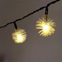 IRIS 315-04 zúzmara 3cm alakú fényfüzér 6m 30 LED meleg fehér napelemes IPX3