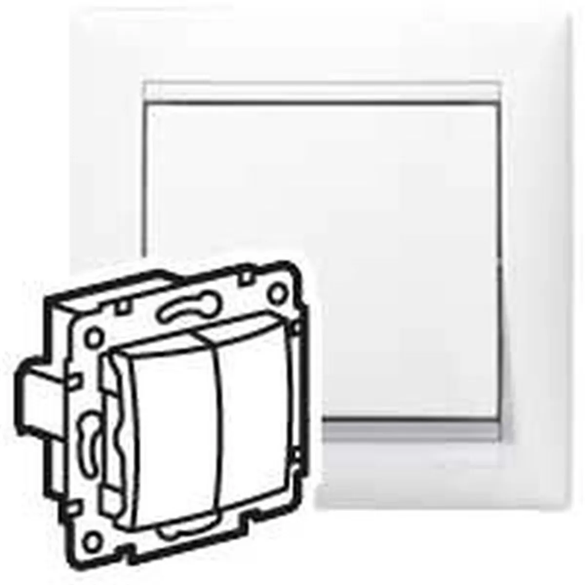 Legrand 774405 Valena fehér 10A IP31 rugós bekötés #2