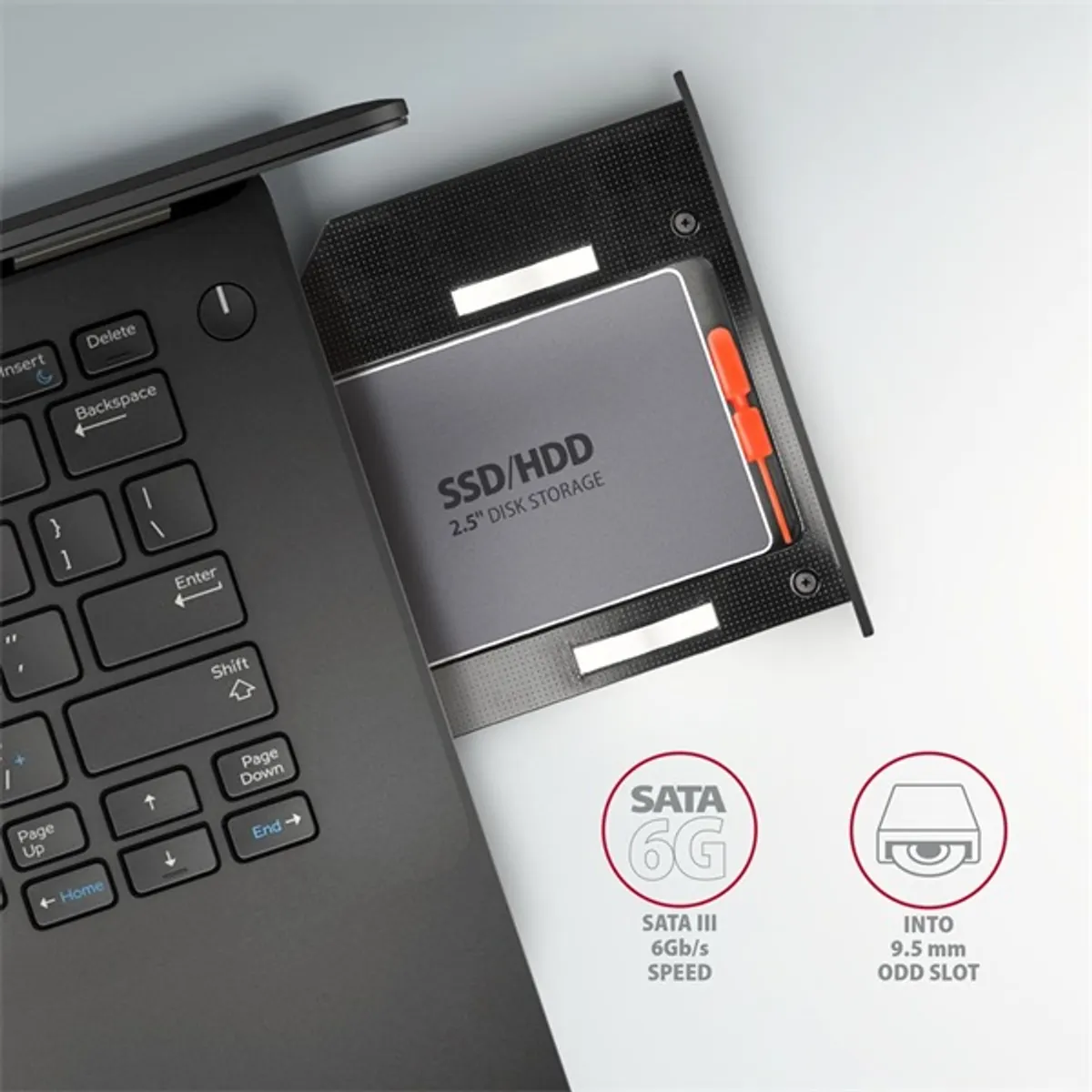 Axagon RSS-CD09 2,5 SATA SSD HDD caddy 9,5mm #5