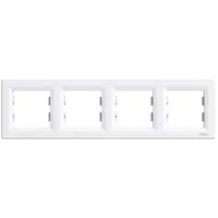 Schneider EPH5800421 ASFORA 4-es keret vízszintes fehér abs ip20 296x83x9 mm
