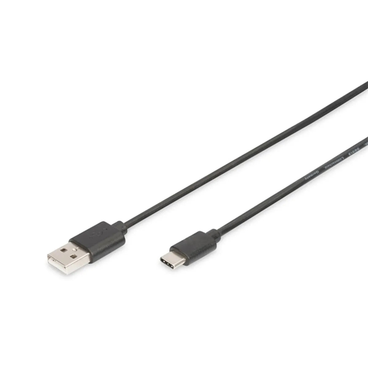 Digitus AK-300154-018-S USB Type-C és USB Type-A kábel 1,8 m 480 Mbps 3A fekete USB PD #1