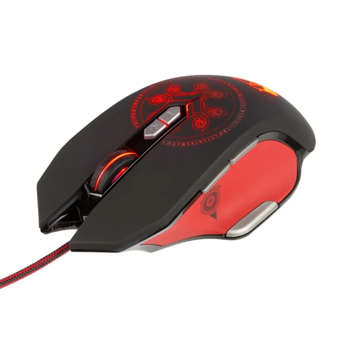 Drakkar KX-GMD-30-PC Heimdall gamer egér 4000 dpi USB vezetékes 9 programozható gomb fekete #1
