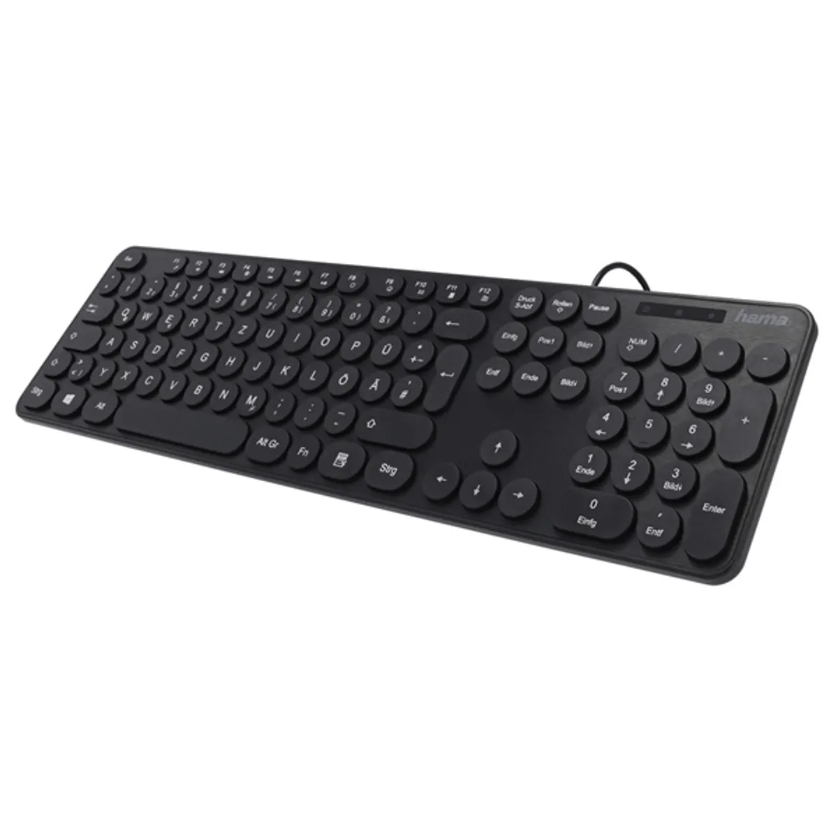 Hama 182674 KC-500 vékony magyar usb fekete 105 gombos 180 cm #1