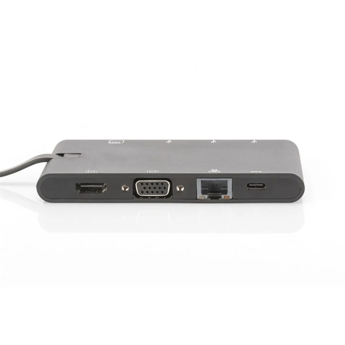 Digitus DA-70865 usb type-c univerzális utazó dokkoló 9-port hdmi 4k vga rj45 microsd sd mmc szürke #3