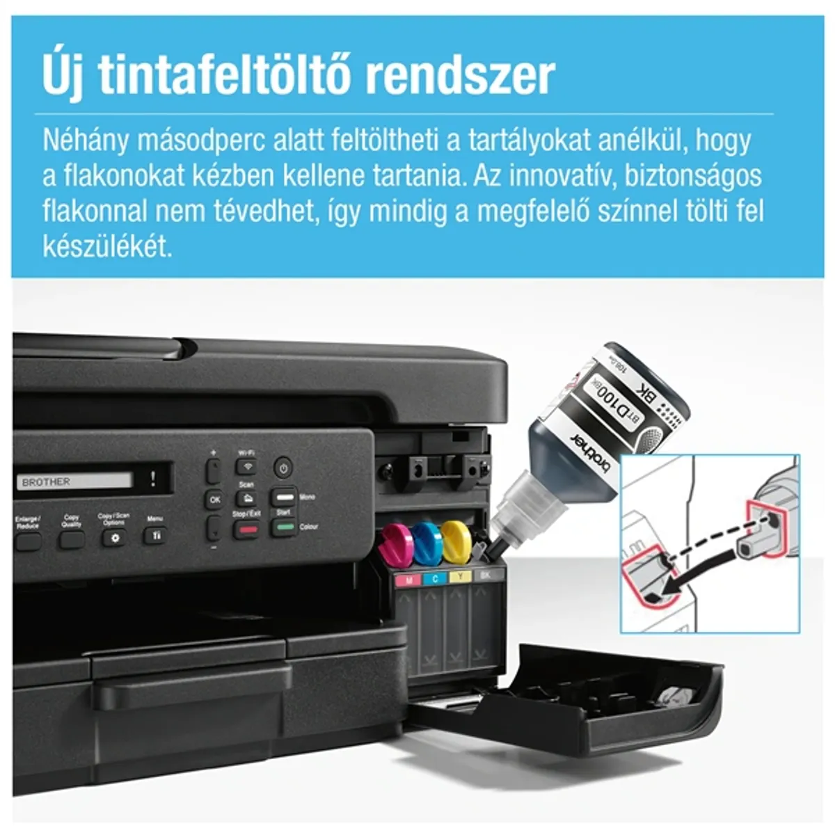 BROTHER DCPT735DWYJ1 DCP-T735W tintasugaras, színes, 16 oldal/perc, WiFi/USB, ADF, duplex, 6000x1200dpi #3