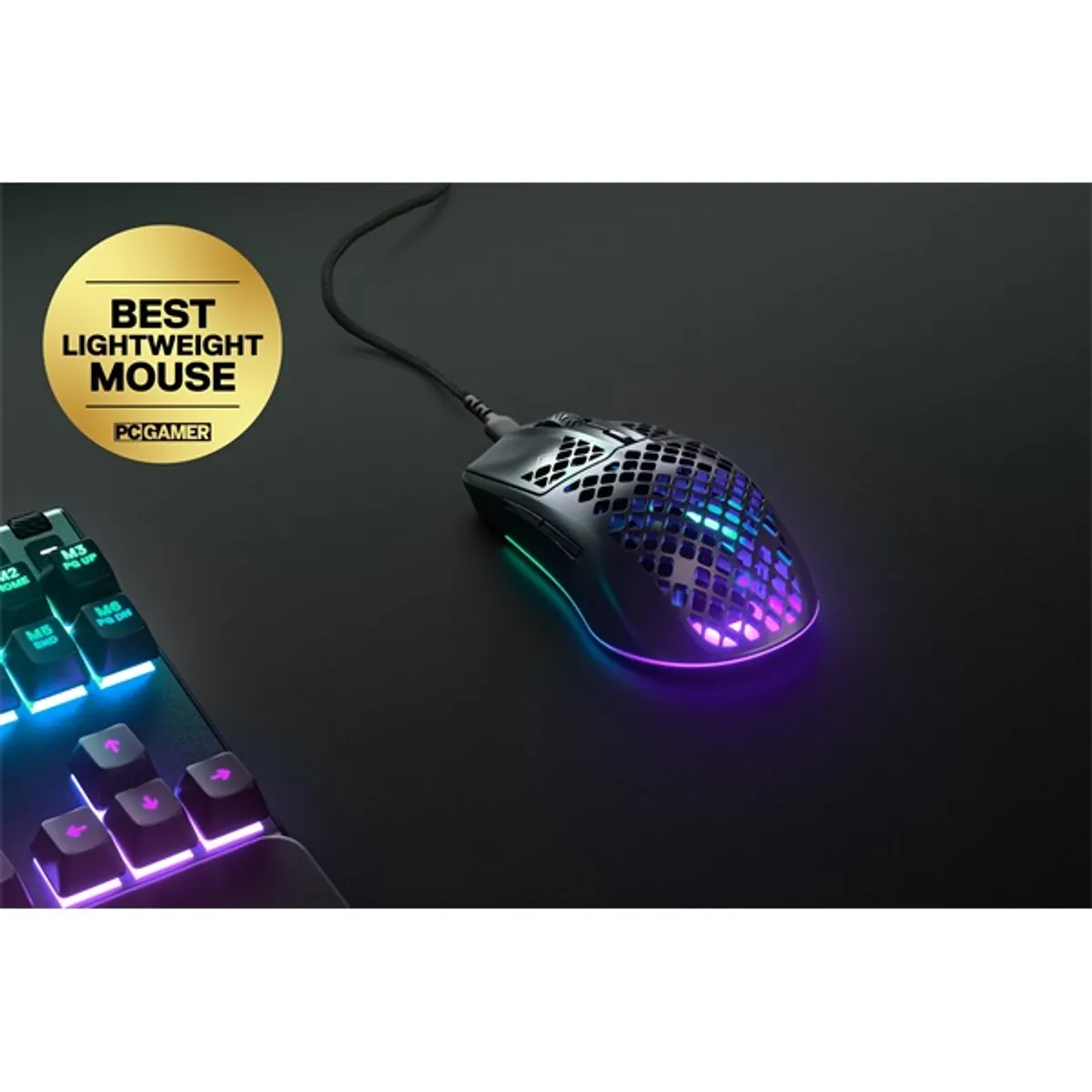STEELSERIES 62611 Aerox 3 2022 optikai gamer egér USB-C 59 g 8500 dpi RGB víz- és porálló #5