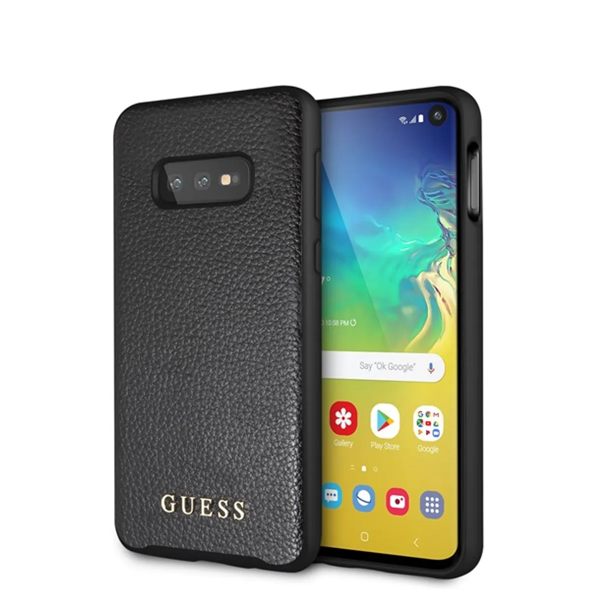 GUESS GUHCS10LIGBLK tok műbőr fekete mintás Samsung Galaxy S10 Lite #2