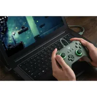 8BitDo RET00459 Ultimate c wired controller sötétzöld hall-effektus USB-C, PC, Xbox Series X S kompatibilis #8