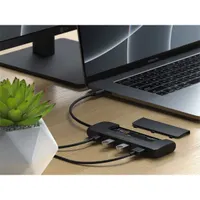 SATECHI ST-UCHSEK USB-C Hybrid Multiport Adapter SSD tok fekete 1x M.2 SATA B-key és B+M-key 2x USB-A 3.1 Gen 2 1x USB-C HDMI 4K #7