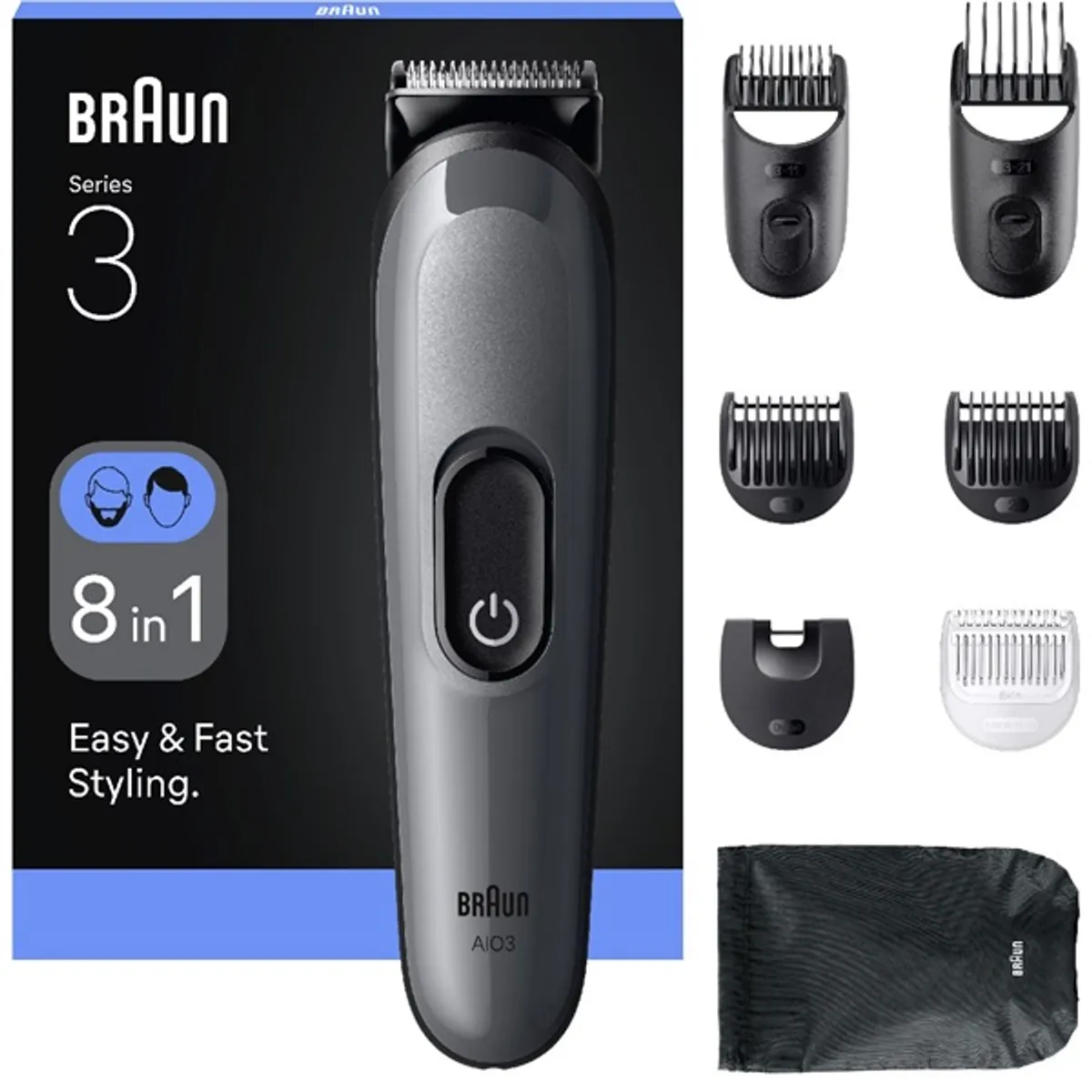Braun 10AS490185 AIO 3540 multifunkciós testszőrzet ápoló 0,5-21 mm vízálló 50 perc #2