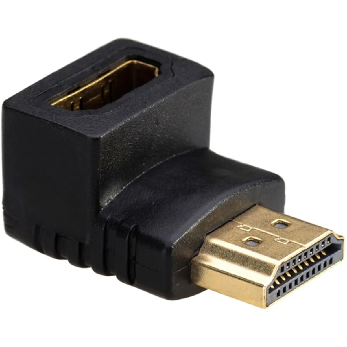 Akyga AK-AD-01 HDMI-M HDMI-F 90 fokos adapter aranyozott dugók #1