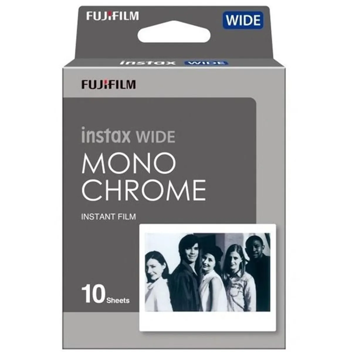 FUJIFILM 70100139612 Instax wide film mono chrome 10 db-os csomag, 108 mm szélesség, 86 mm mélység #1