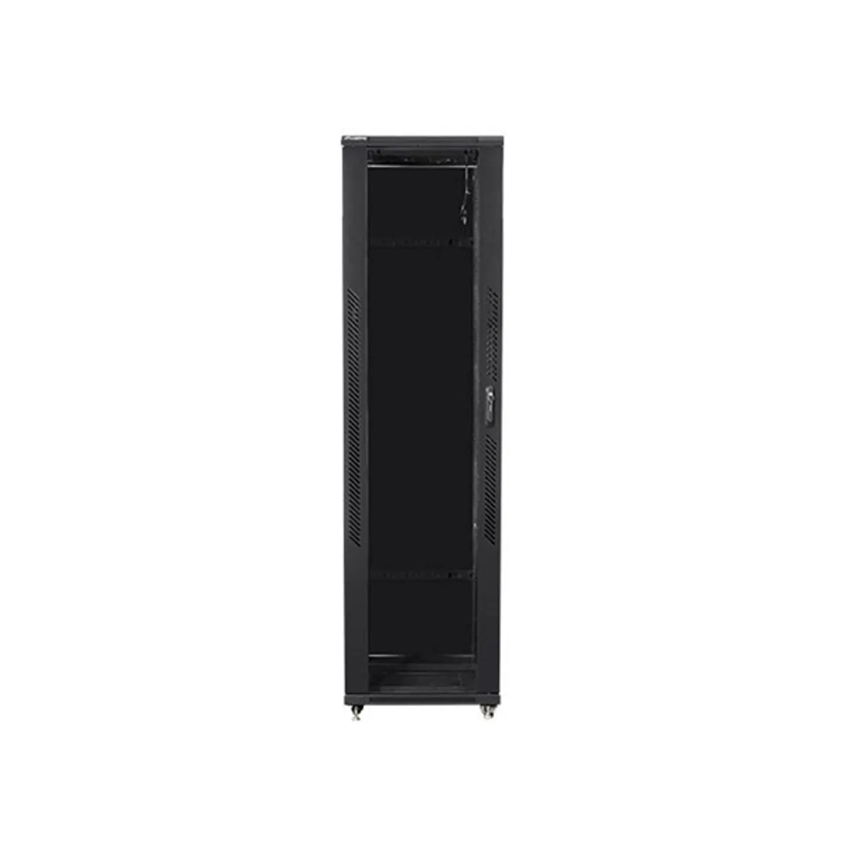 LANBERG FF01-8047-12B 47U 19" rack 800x1000mm fekete edzett üvegajtó lapraszerelt #1