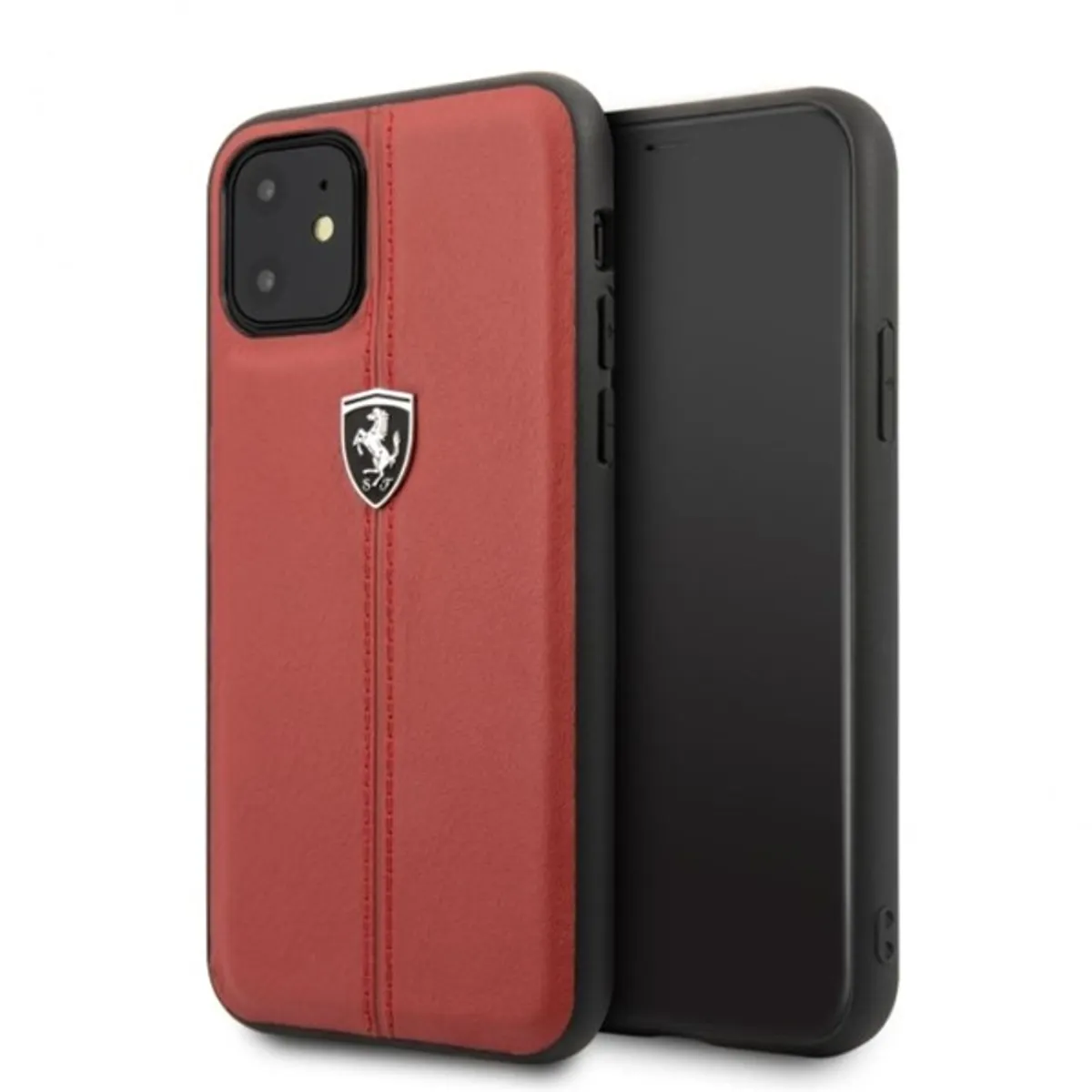 Ferrari FEHDEHCN65RE védőtok piros függőlegesen csíkozott iPhone 11 Pro Max 6,5" #1