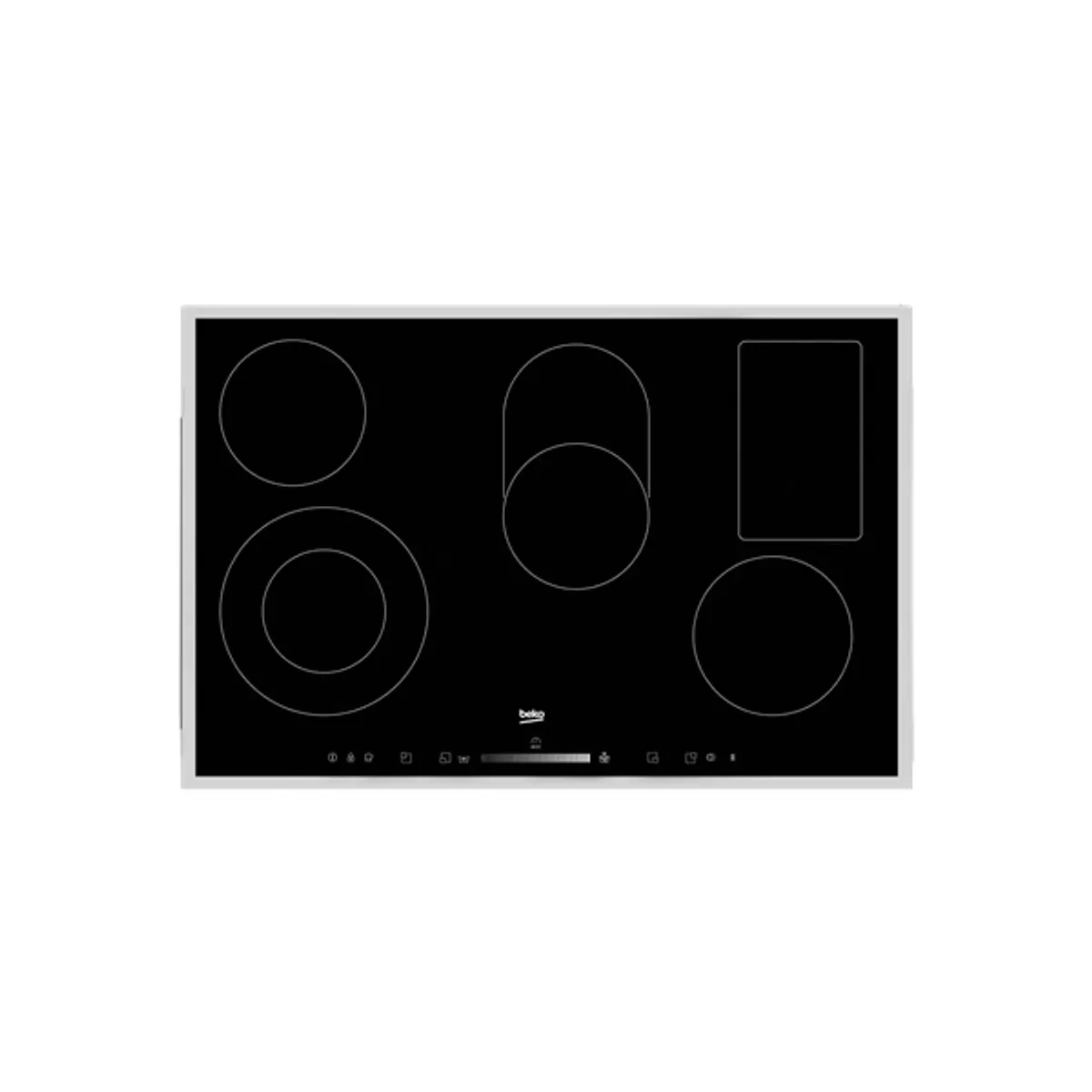 Beko 811420009885 Kerámia főzőlap 5 zónás érintőkijelző, maradékhő-kijelzés, gyerekzár, időzítő, automatikus kikapcsolás, szélesség 77 cm #1