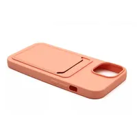 Haffner PT-6852 Card Case Apple iPhone 15 rózsaszín szilikon hátlap kártyatartóval #3