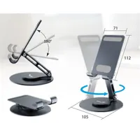 Genius 31250022400 G-Stand M100 alumínium szürke telefontartó 10" univerzális asztali #3