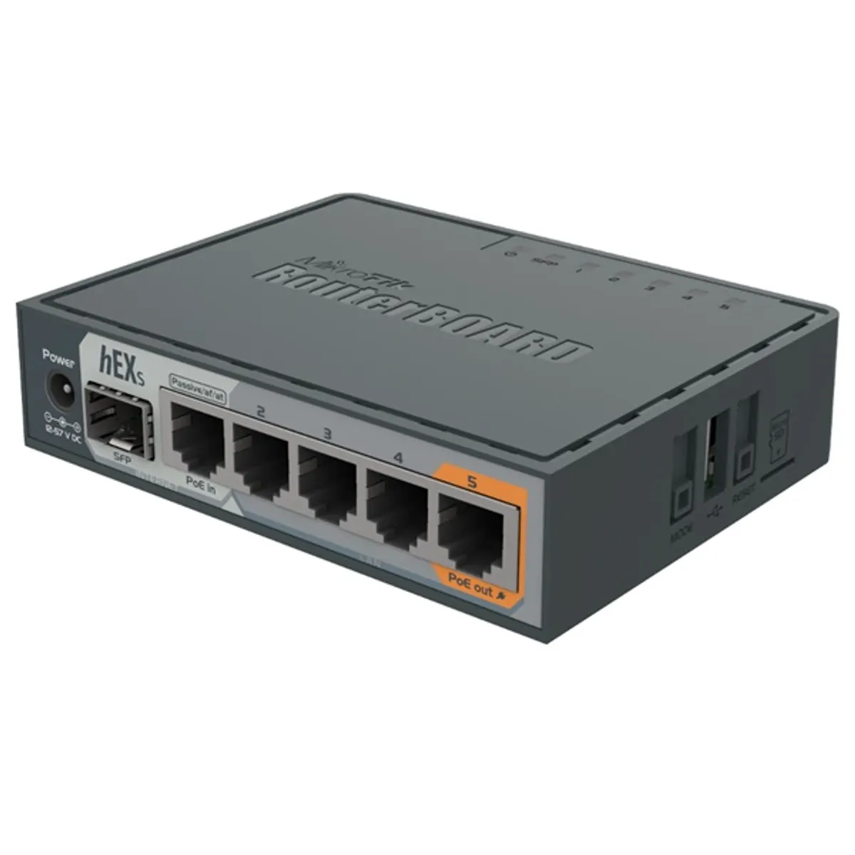 Mikrotik RB760IGS RB760iGS 5x Gigabit Ethernet, SFP, USB, PoE-out 5. port, RouterOS L4 #1