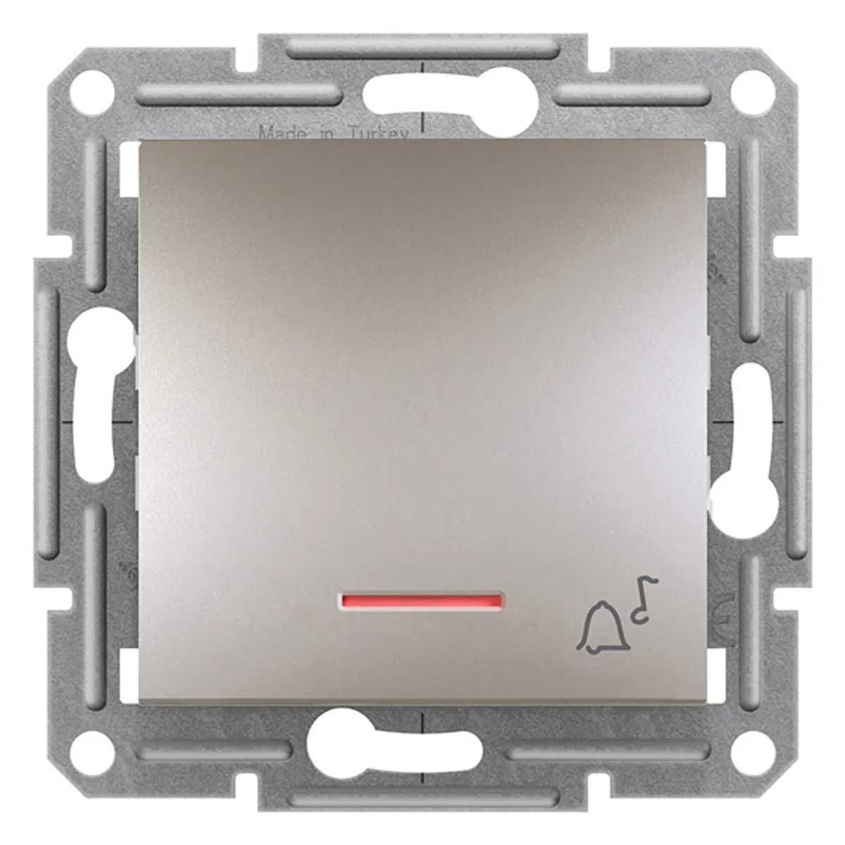 Schneider EPH1700169 Asfora jelzőfényes egypólusú nyomó rugós bekötés bronz 10A IP20 #1