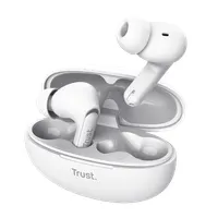 Trust 25173 Yavi ENC True Wireless fülhallgató fehér Bluetooth USB-C 12 mm 8 ohm 20-20000 Hz beépített mikrofon