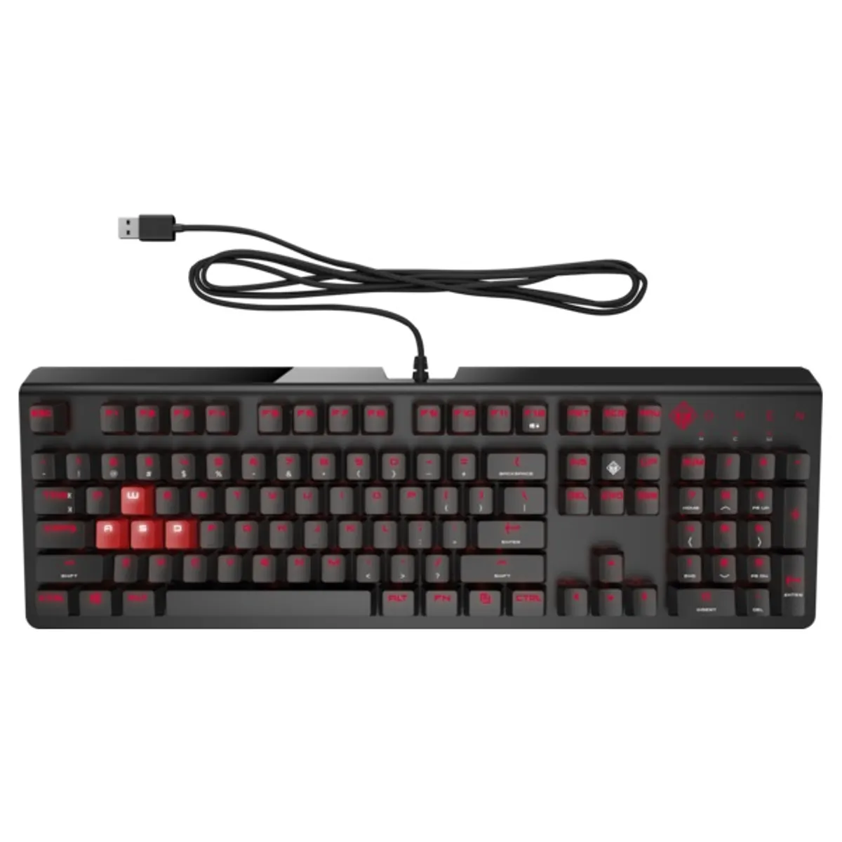 Hewlett Packard 6YW76AA OMEN Encoder Cherry MX Red kapcsolók, RGB LED világítás, anti-ghosting, USB, angol kiosztás, numerikus billentyűzet #1