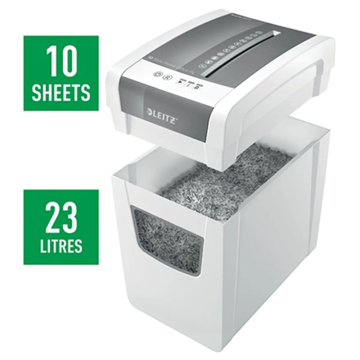 Leitz 80010000 IQ slim home office iratmegsemmisítő konfetti 4x28 mm P-4 10 lap A4 23 l #4